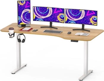 Sanodesk QS1 160x75cm ahorn/weiß