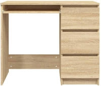 vidaXL Schreibtisch Sonoma-Eiche 90x45x76 cm Holzwerkstoff