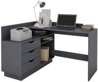 byLIVING Eckschreibtisch "Bern" mit viel Stauraum, Breite 129 cm, rechts oder links