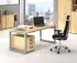 EUROKRAFT pro Schreibtisch mit Gestell aus Vierkant-Stahlrohr Höhe 650 - 850 mm graphit / graphit (825693)
