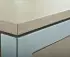 EUROKRAFT pro Schreibtisch mit Gestell aus Vierkant-Stahlrohr Höhe 650 - 850 mm graphit / graphit (825693)
