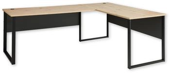 Innostyle Eckschreibtisch Memphis Graphit/Artisan Eiche (5035GH22)