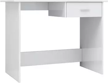 vidaXL Schreibtisch Hochglanz-Weiß 100×50×76 cm Holzwerkstoff (800555)
