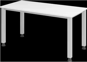 EUROKRAFT pro RENATUS Schreibtisch Mini-Office 4 4-Fu&szlig;-Gestell wei&szlig; Vierkantrohr (586413)