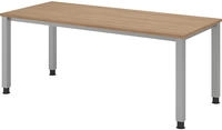 Schreibtisch QS19, 180 x 80 cm - Braun