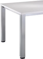 B&uuml;ro Schreibtisch 200x120 cm Winkelform Modell QS82 W = Wei&szlig;-graphit