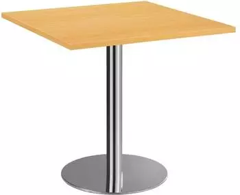 Hammerbacher Besprechungstisch quadratisch Buche 80x80 cm Chromgestell (STF88/6/C)