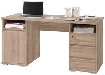 Stella Trading Primus 2 Schreibtisch mit Schubladen, Sonoma Eiche Optik (39-392-66)