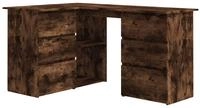 vidaXL Eckschreibtisch R&auml;uchereiche 145x100x76 cm Holzwerkstoff