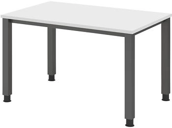 EUROKRAFT pro Schreibtisch 4-Fu&szlig;-Gestell graphit / wei&szlig; (825479)