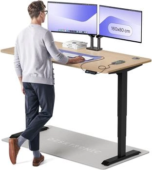 Desktronic Home Pro 160x80cm schwarz/bambus