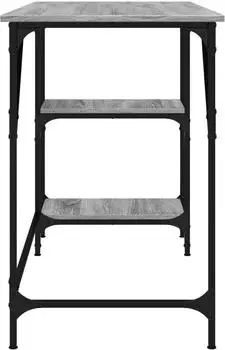 vidaXL Schreibtisch Grau Sonoma 120x50x75cm Metall/Holzwerkstoff (845324)