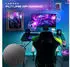 Kesser Gaming Schreibtisch Z-Form LED 120x60cm mit Mauspad & Getränkehalter (P14418_mfn)