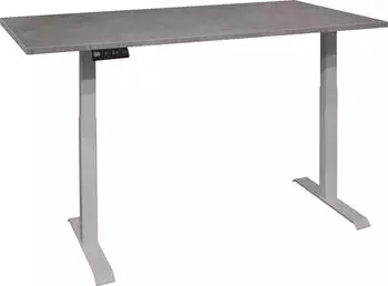 M&auml;usbacher Big System Office Schreibtisch 120cm elektrisch h&ouml;henverstellbar, silber/graphit (85629200-0)