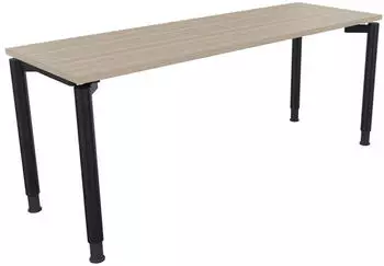 Soennecken Schreibtisch All in One 180x60cm h&ouml;henverstellbar 68-82cm Eiche Natur/Anthrazit (810040671)