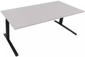 Soennecken Sitz-Steh-Schreibtisch All in One elektrisch h&ouml;henverstellbar 200x90cm anthrazit/Lichtgrau (810045781)