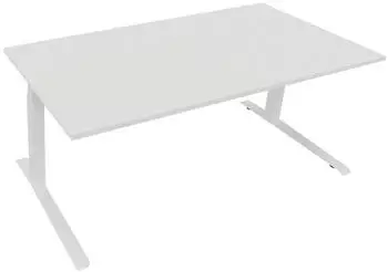 Soennecken Sitz-Steh-Schreibtisch elektrisch h&ouml;henverstellbar 180x90cm wei&szlig; (810045301)