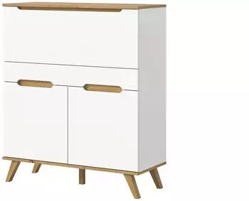 xonox.home Stockholm Sekret&auml;r wei&szlig; / Nox Oak, 100x118x40cm (X8EE4T80)