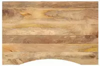 vidaXL Schreibtischplatte mit Aussparung 80x60x2,5 cm Massivholz Mango