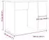 vidaXL Schreibtisch Handwerks-Eiche 100x55x75cm Holzwerkstoff (855857)