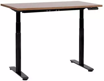 Beliani Destinas Elektrisch Höhenverstellbarer Schreibtisch 120x72cm Dunkles Holz (444809)