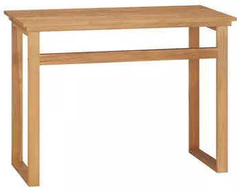 vidaXL Schreibtisch Massivholz Teak 100x45x75cm