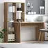 vidaXL Schreibtisch Artisan-Eiche 138,5x55x143cm Holzwerkstoff