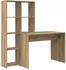 vidaXL Schreibtisch Artisan-Eiche 138,5x55x143cm Holzwerkstoff