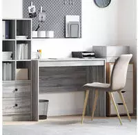 vidaXL Schreibtisch Graues Sonoma 100 x 50 x 76 cm