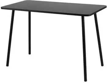 Paperflow Micro Office Schreibtisch rechteckig, Melamin, schwarz, 114x60x75cm (HOPM2.01.01)
