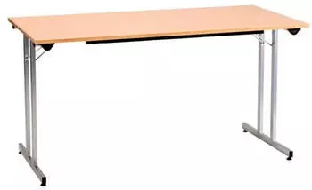 SODEMATUB Klapptisch Mehrzweck Ahorn/Alufarben 120x70cm (TPMU127EA)