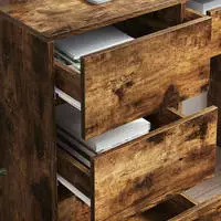 vidaXL Schreibtisch Ger&auml;ucherte Eiche 90 x 37,5 x 75 cm Holzwerkstoff