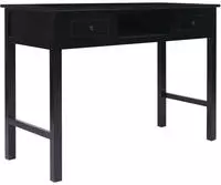 vidaXL Schreibtisch Schwarz 110&times;45&times;76 cm Holz