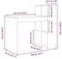 vidaXL Schreibtisch mit Regal Geräucherte Eiche Holzwerkstoff 108x55x103,5cm (869462)