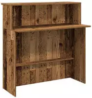 vidaXL Empfangstheke Altholz-Optik 180x50x103,5 cm Holzwerkstoff