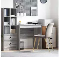 vidaXL Schreibtisch Graues Sonoma 80 x 50 x 76 cm