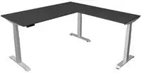 Sitz-/Stehtisch Kombi Move 4 neu elektr. verstellb. BxT-H 180x180-129cm anthraz.