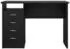 INOSIGN FunctionPlus Schreibtisch 4 Schubladen, 1 Ablage, 110cm, Esche Schwarz