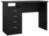 INOSIGN FunctionPlus Schreibtisch 4 Schubladen, 1 Ablage, 110cm, Esche Schwarz