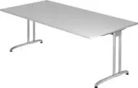 Schreibtisch BS2E, 200 x 100 cm - Grau