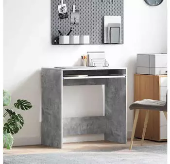 vidaXL Schreibtisch Beton Grau mit Schublade 77,5x43x79cm (869517)
