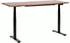 Beliani Destinas Elektrisch Höhenverstellbarer Schreibtisch 160x72cm Dunkles Holz, Schwarzes Stahlgestell (445193)