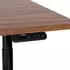 Beliani Destinas Elektrisch Höhenverstellbarer Schreibtisch 160x72cm Dunkles Holz, Schwarzes Stahlgestell (445193)