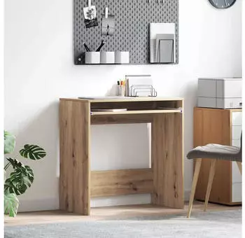vidaXL Schreibtisch Artisan-Eiche 77,5x43x79cm Holzwerkstoff