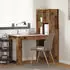 vidaXL Schreibtisch mit Regal Altholz 122x67x145cm (3337263)