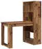 vidaXL Schreibtisch mit Regal Altholz 122x67x145cm (3337263)