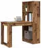 vidaXL Schreibtisch mit Regal Altholz 122x67x145cm (3337263)