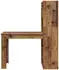 vidaXL Schreibtisch mit Regal Altholz 122x67x145cm (3337263)