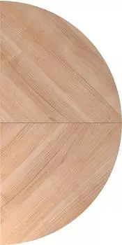 Hammerbacher Anbautisch LA160 2x Viertelkreis 160x80cm Nussbaum/Graphit (VLA160/N/G)