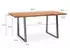Finebuy Schreibtisch Baumkante Akazienholz Metall 140x80x76cm (FB68339)